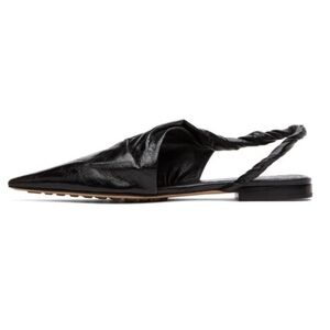 NEW Bottega Veneta Size 36 • Black Napa Slingback Ballerina Flats Pointed